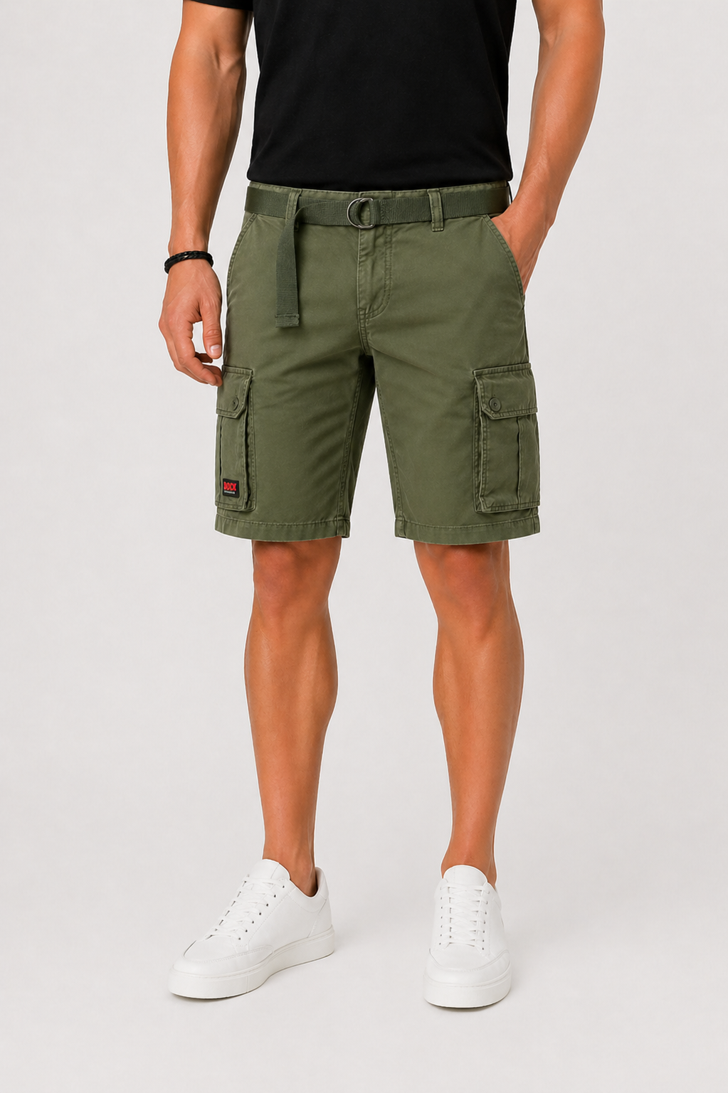 Herre Cargoshorts med Flere lommer og Regulær pasform