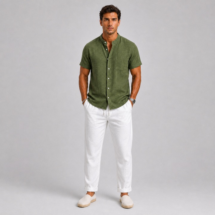 mens-linen-shirt-and-trouser-set
