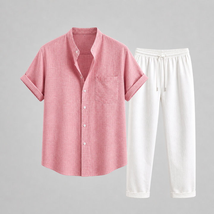 mens-linen-shirt-and-trouser-set