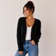 Jacquetta | Women's V-Neck Fuzzy Knit Cardigan