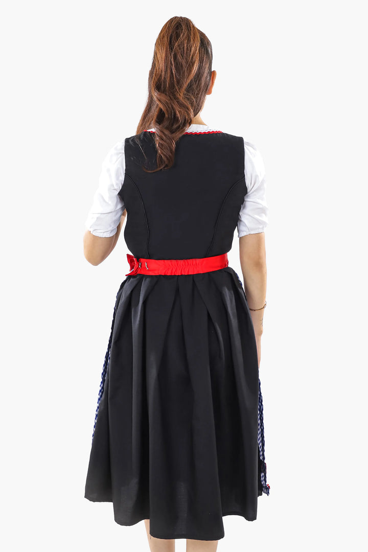 Liesl | Women's Cotton Dirndl Dress with Checked Apron - view 7