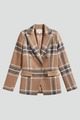 Erlinda | Women’s Blazer with Lapels and Textured Surface