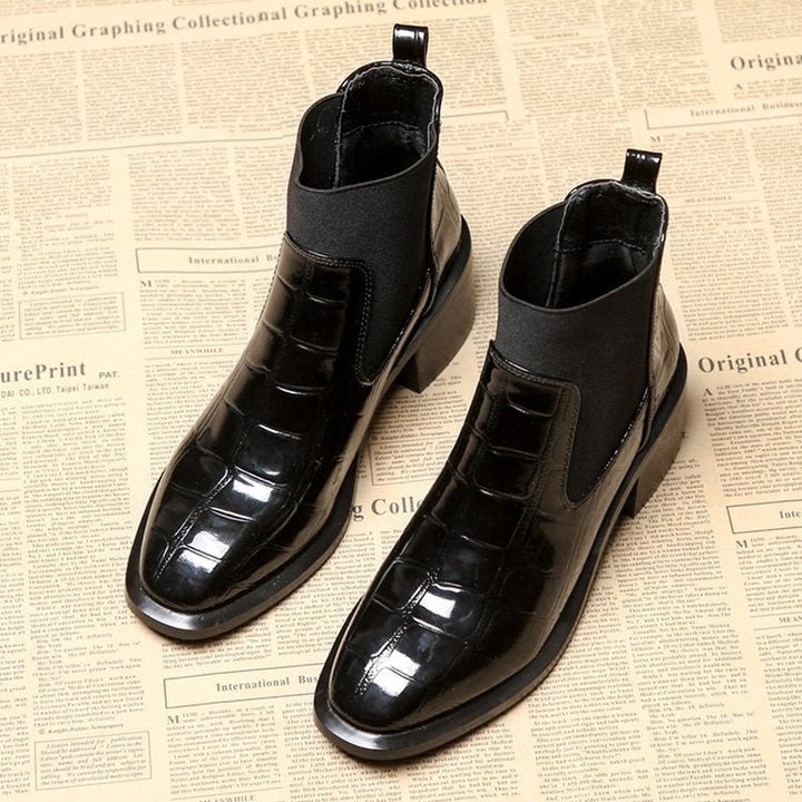 Samantha | Women's Black Chelsea Ankle Boots