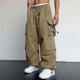Finnian Wide-Leg Parachute Cargo Pants with Toggle Hems - image 3