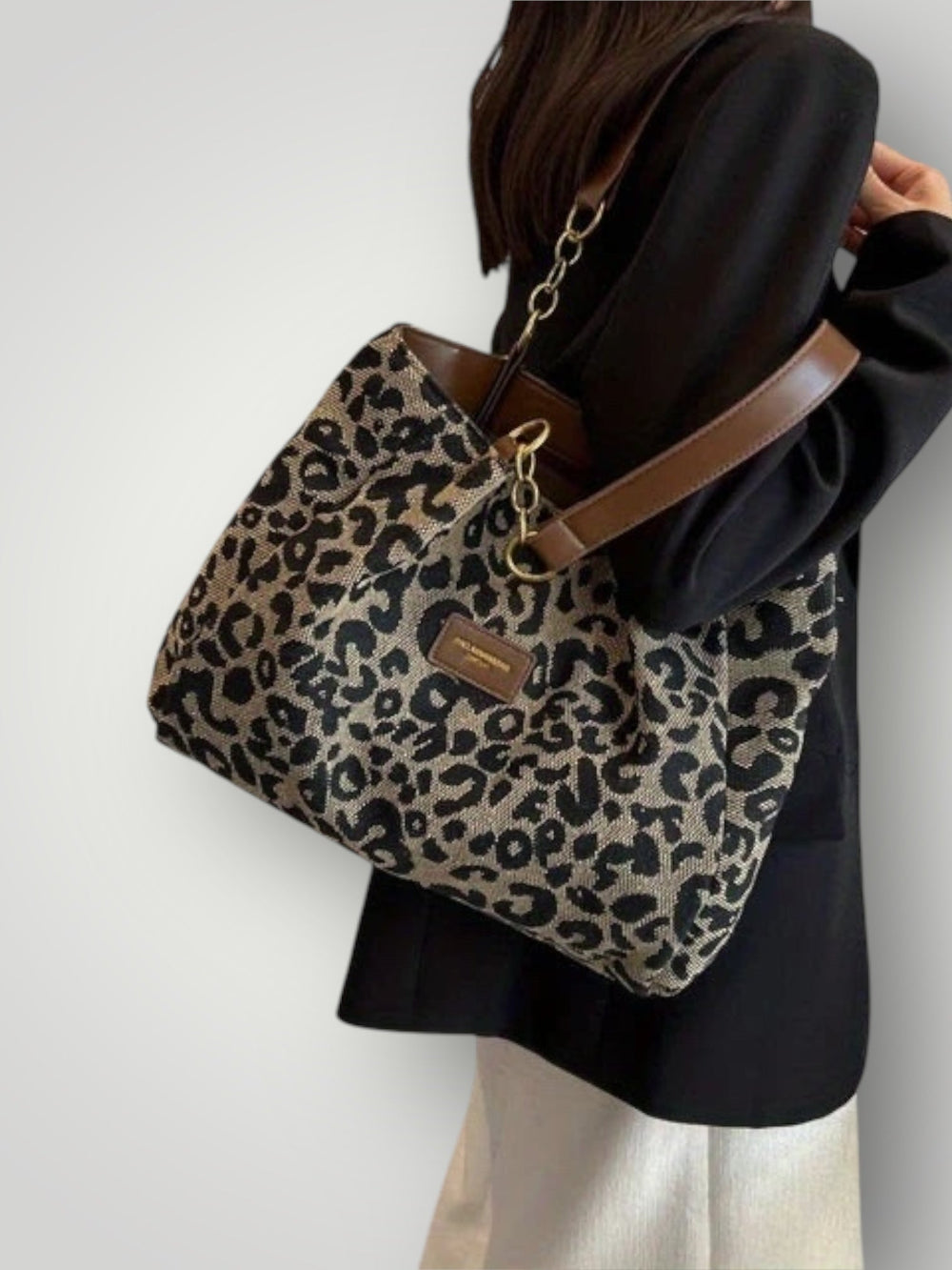 Pemberley | Women's Leopard Print Tote Bag