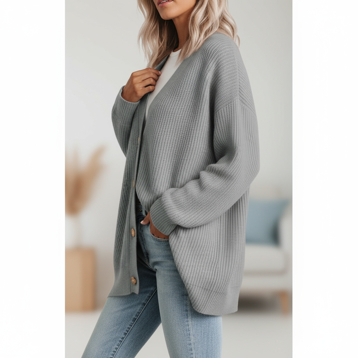 Odelia Oversized Button-Front Cardigan - image 11