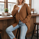 Odelia Oversized Button-Front Cardigan - image 8