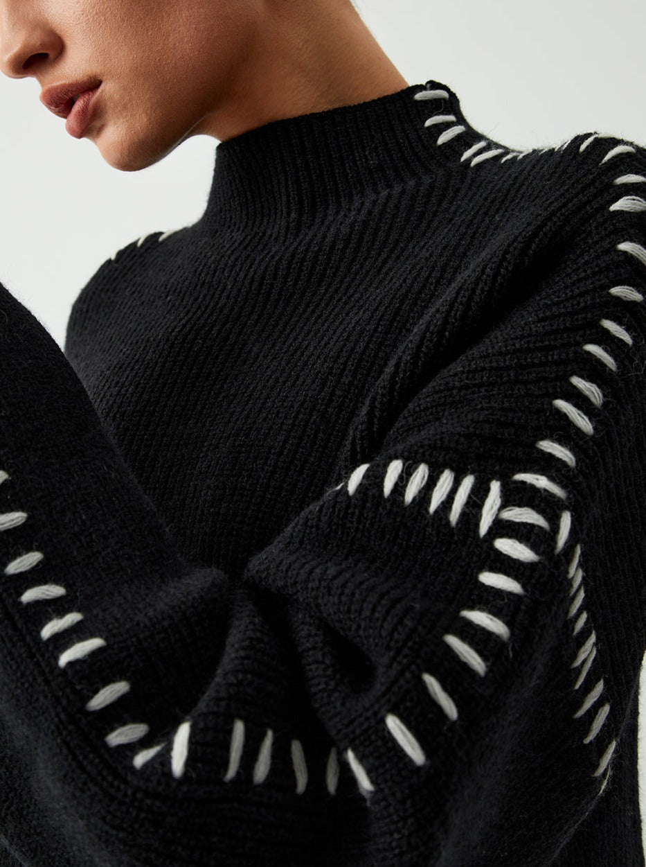 Jeanne | Women's Crew Neck Knit Sweater