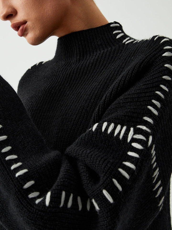 Jeanne | Women's Crew Neck Knit Sweater