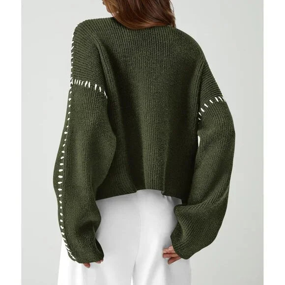 Jeanne | Women's Crew Neck Knit Sweater