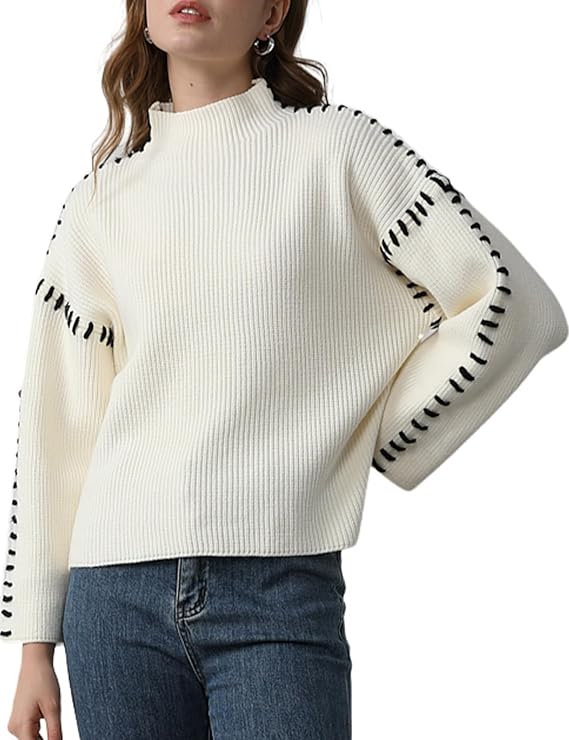 Jeanne | Women's Crew Neck Knit Sweater