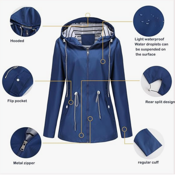 Noa | Women's Hooded Zip-Up Parka Coat