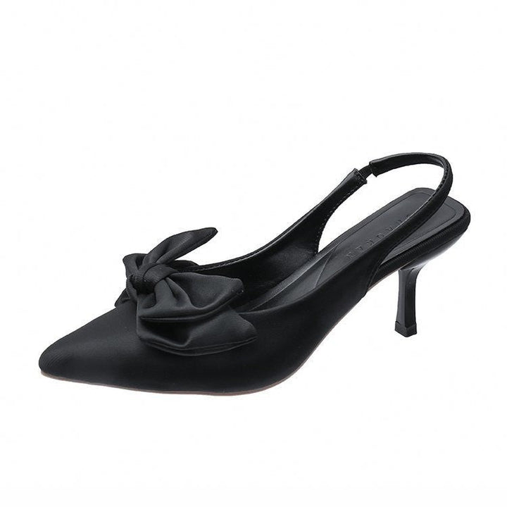 Marjorie | Women's Bow Slingback Kitten Heel Pumps