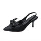 Marjorie | Women's Bow Slingback Kitten Heel Pumps