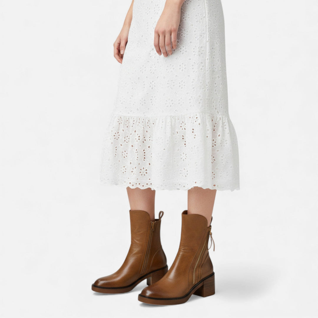Bernardine | Women's Classic British‑Style Leather Boots
