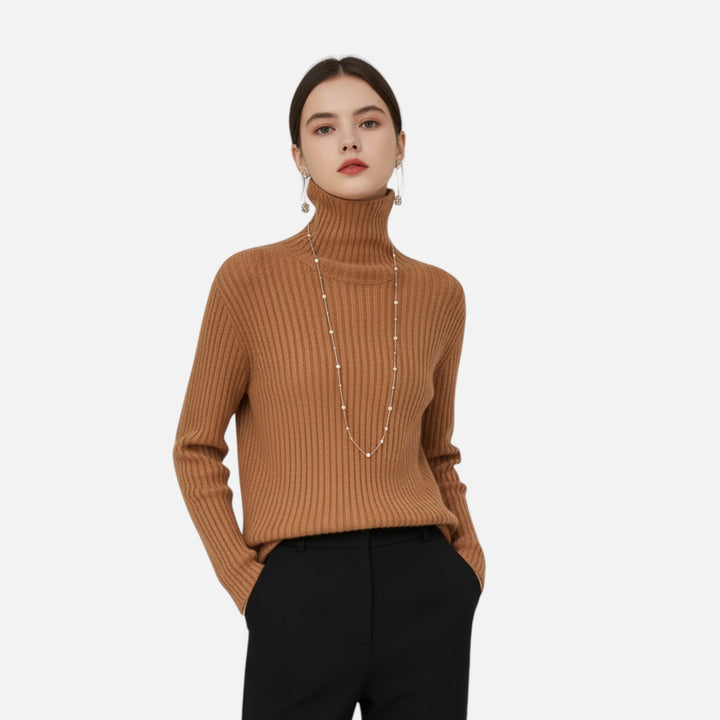 Hedwige | Women's Thick Ribbed Turtleneck Sweater