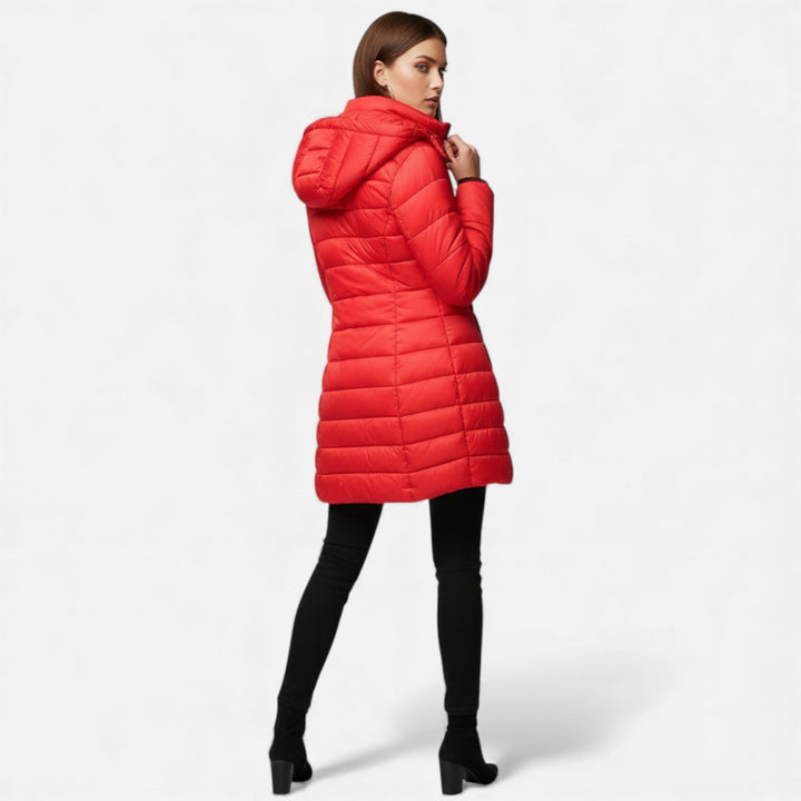 Colombine | Women's Puffer Quilted Slim Mid-Length Jacket