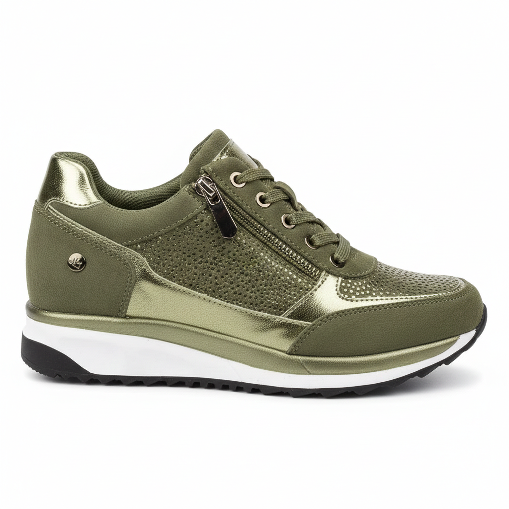 Denisa Wedge Sneakers with Side Zip - image 8