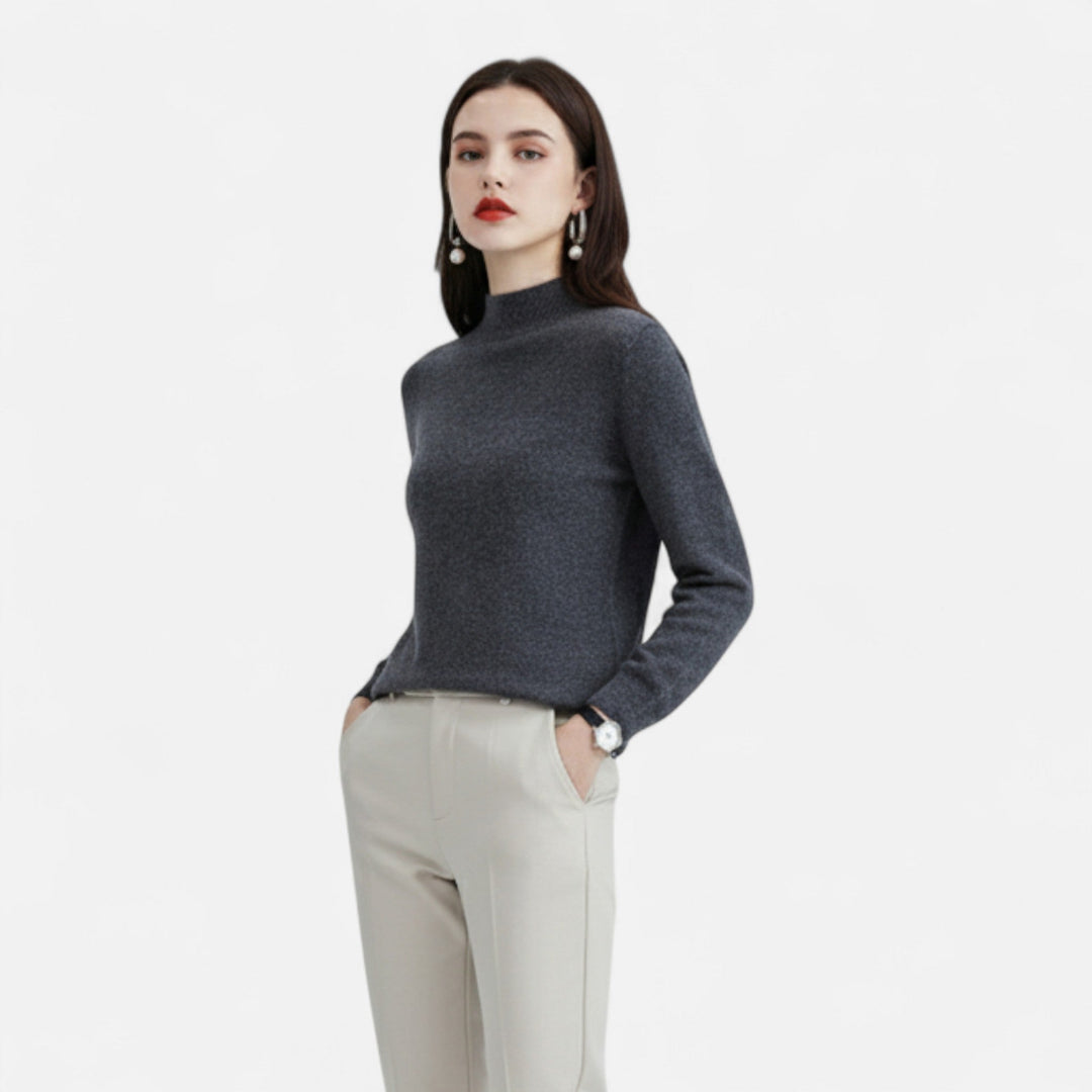 Zephirine | Women's Pure Wool Half-Neck Sweater