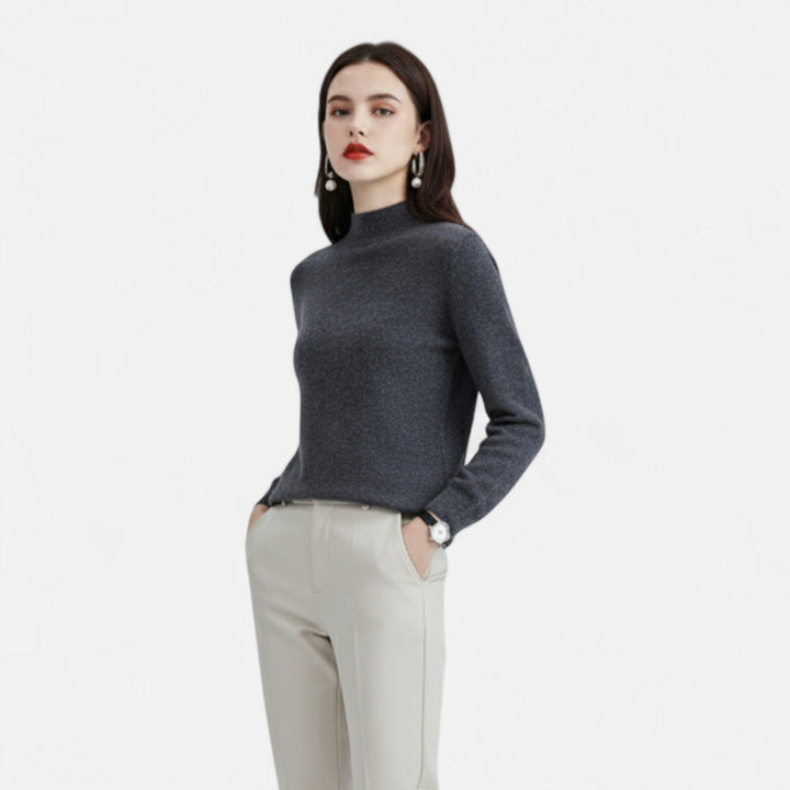 Zephirine | Women's Pure Wool Half-Neck Sweater