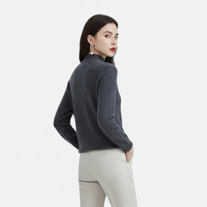 Zephirine | Women's Pure Wool Half-Neck Sweater