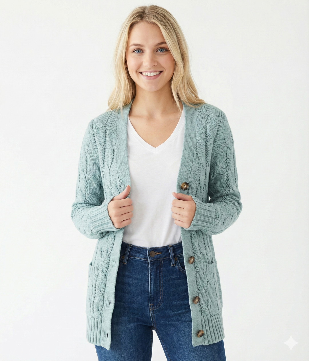 Adalia | Women's Cable Knit Cardigan