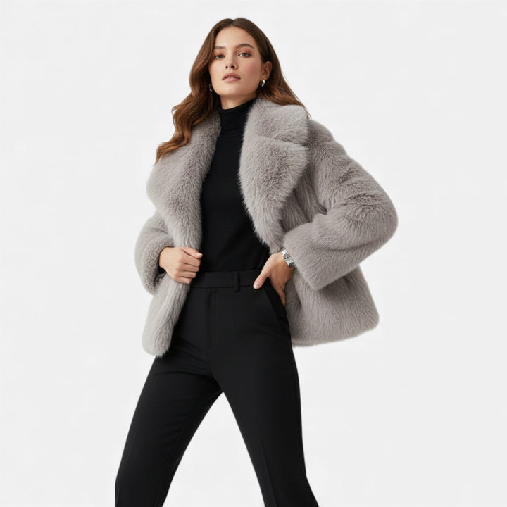 Helewise | Women's Faux-Fur Lapel Jacket