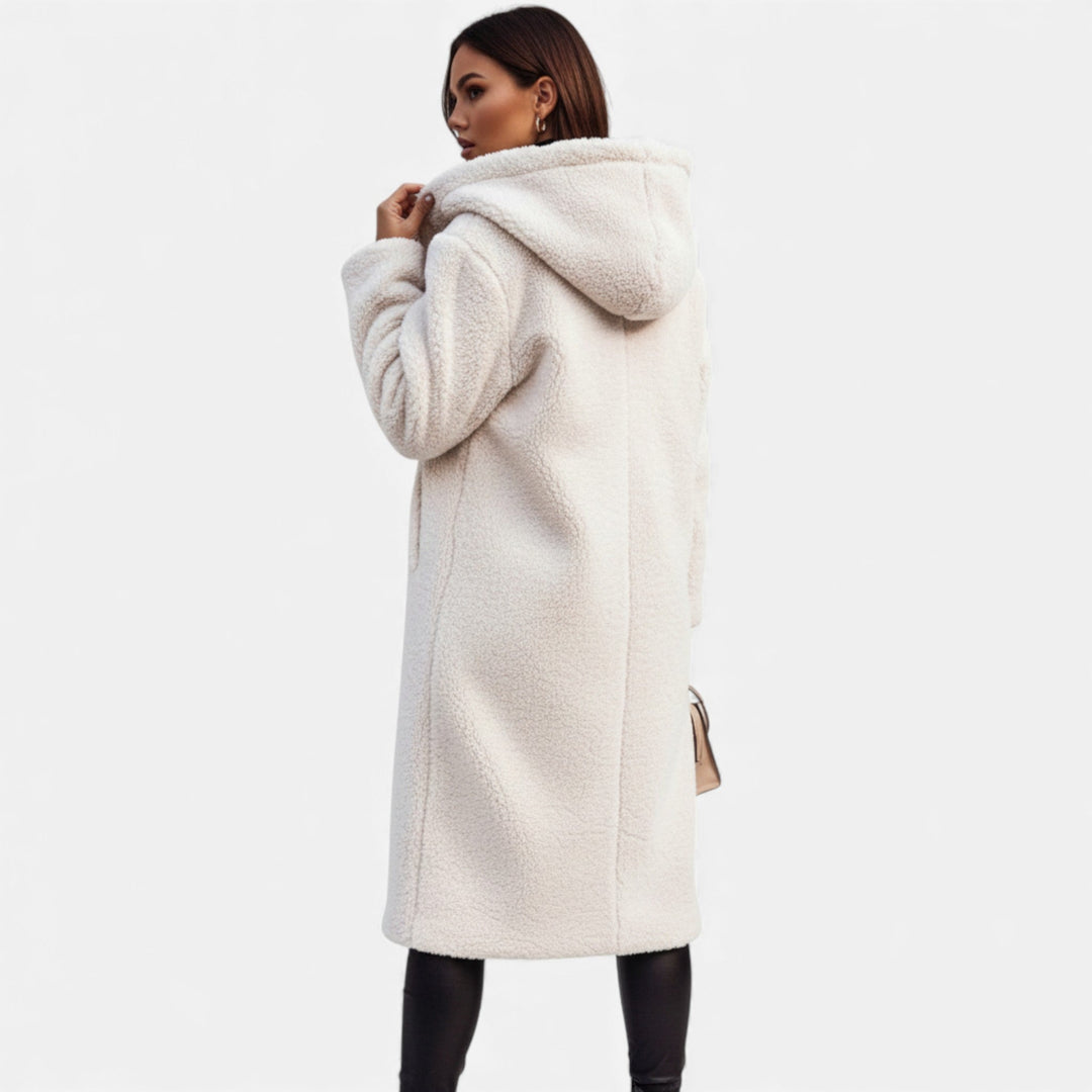 Oktavia | Women's Plush Faux‑Fleece Long Coat