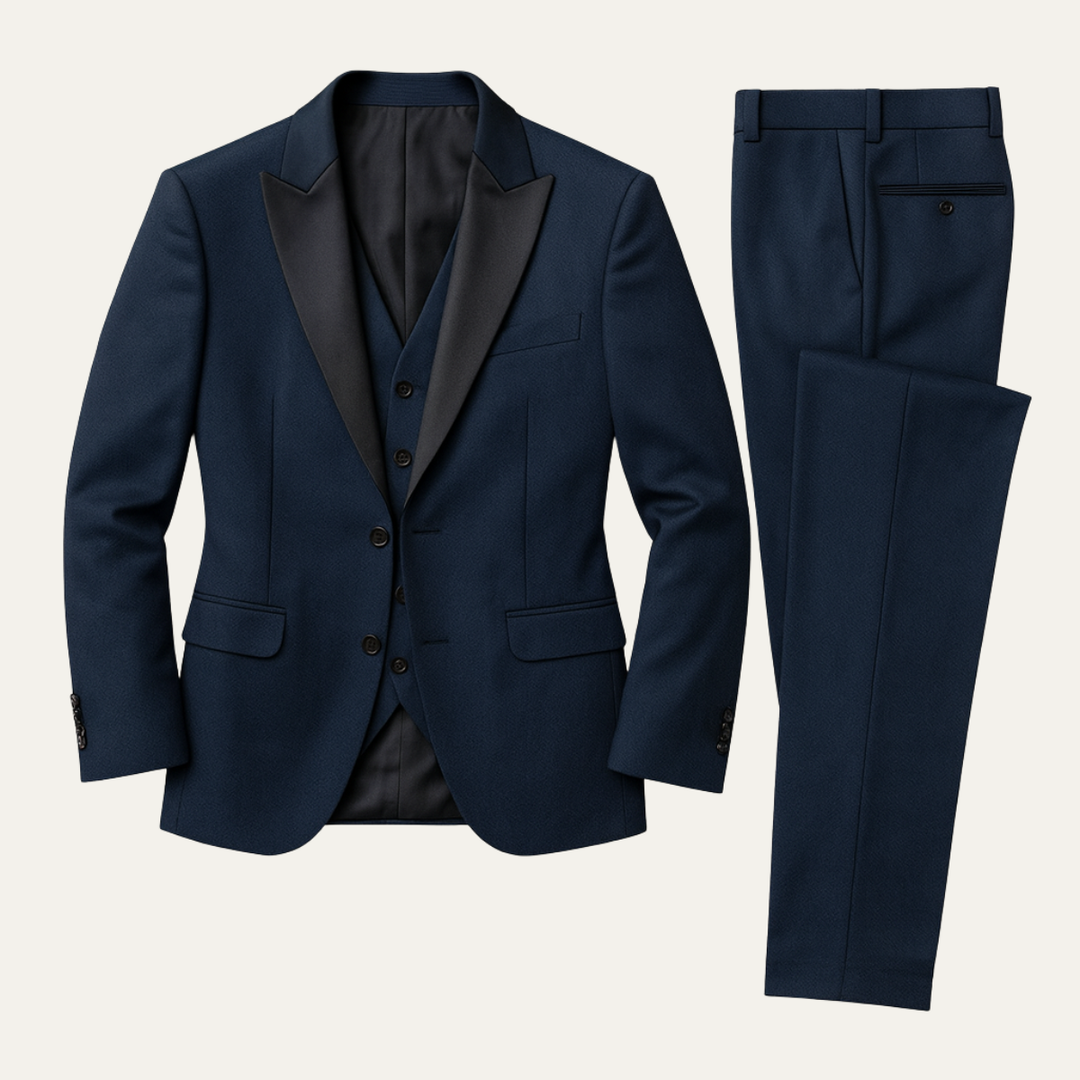 Valentin | Men's Three-Piece Suit with Waistcoat
