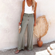 Florence | Women's Oversized Trousers for Cold Weather in Graugrun
