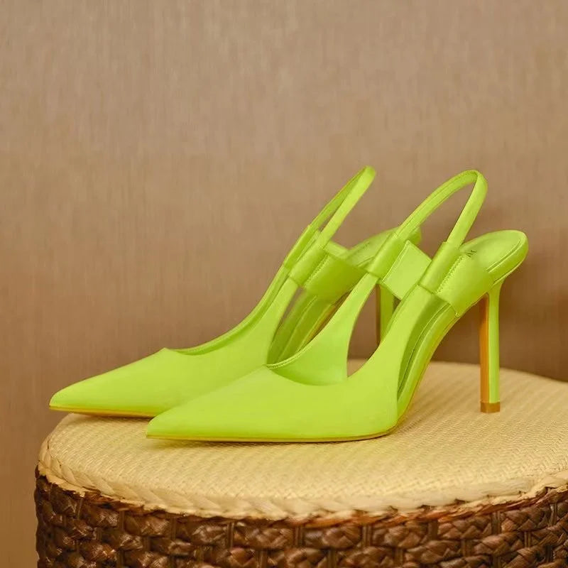 Elvira | Women's Pointed Slingback Stiletto Pumps