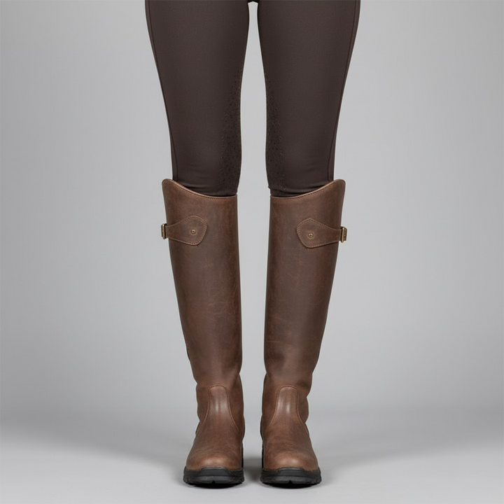 Damen Reitstiefel aus Leder – Stützende, bequeme kniehohe Outdoor-Stiefel