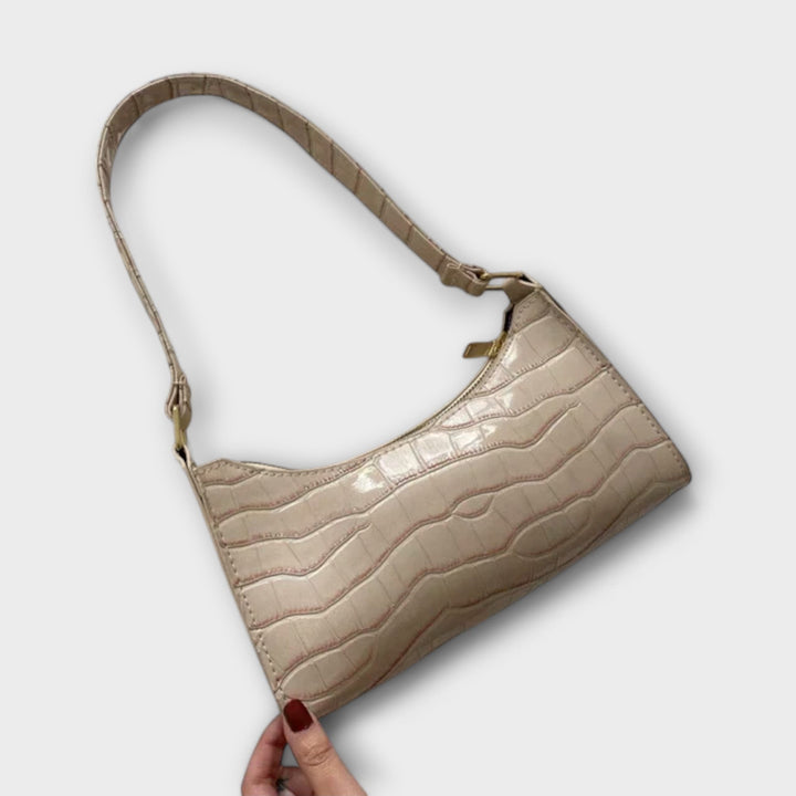 Nicoletta-Mae | Women's Croc-Embossed Baguette Bag