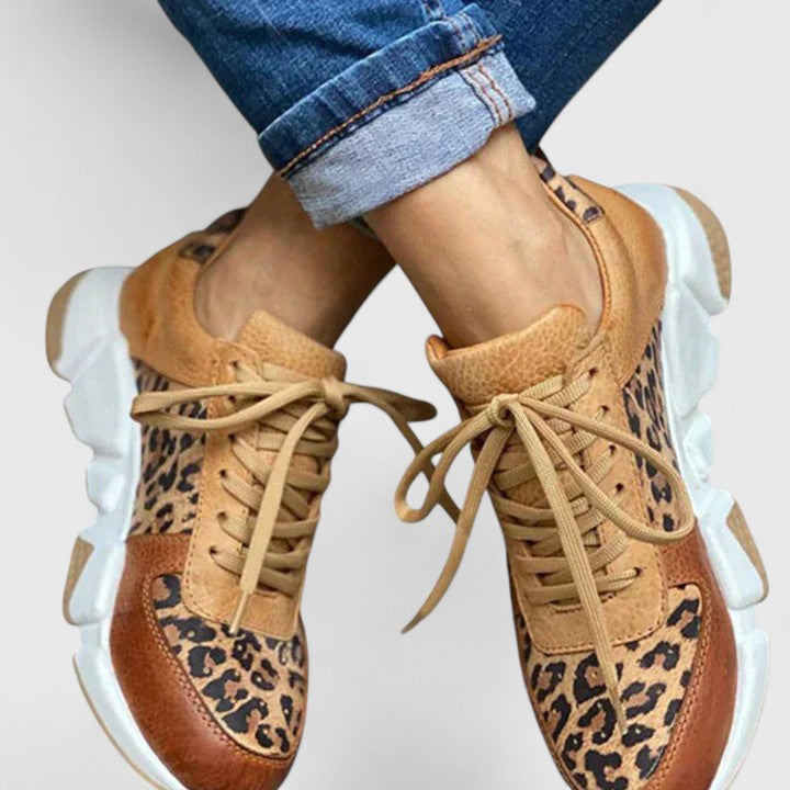 Women's Arch-Support Cushioned Sneakers for All-Day Wear in Leopard — view 4