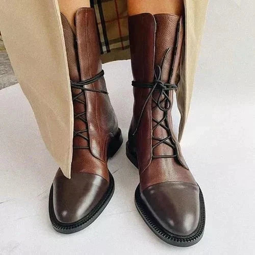 Tindra | Women's Lace-Up Pointed Toe Boots
