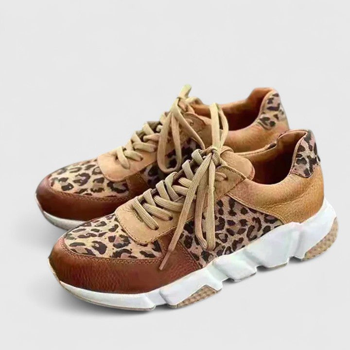 Women's Arch-Support Cushioned Sneakers for All-Day Wear in Leopard — view 5