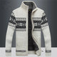 Charles | Men's Nordic Pattern Zip Cardigan