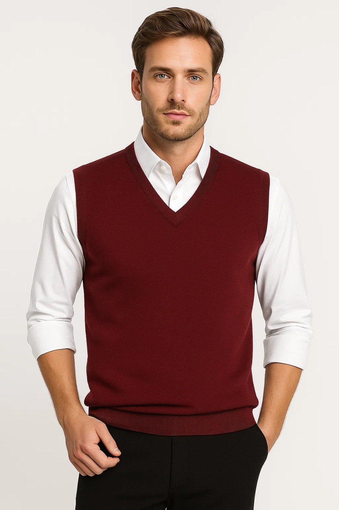 Ulysses | Men's V-Neck Knit Sweater Vest