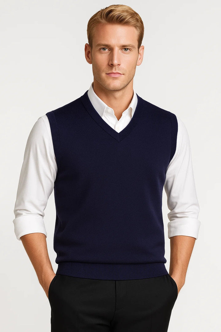 Ulysses | Men's V-Neck Knit Sweater Vest