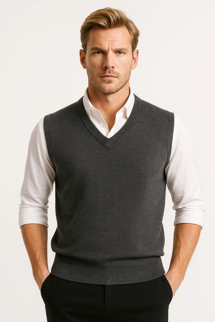 Ulysses | Men's V-Neck Knit Sweater Vest