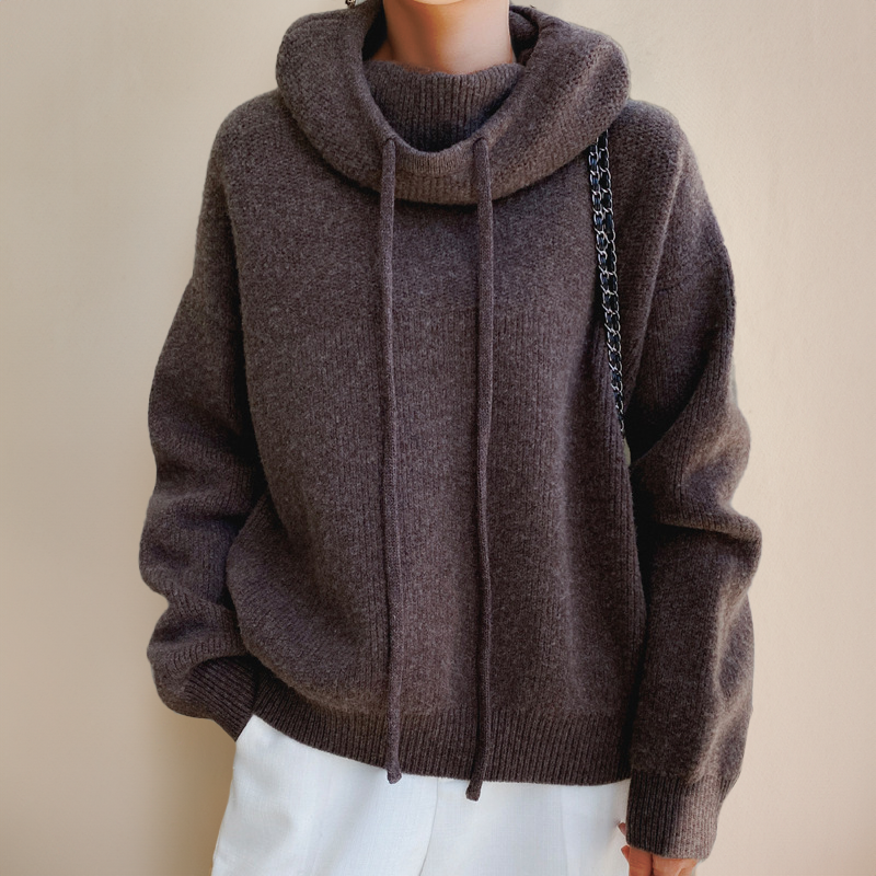 Celestine | Women's Hooded Oversized Jumper for Everyday Wear in Grey