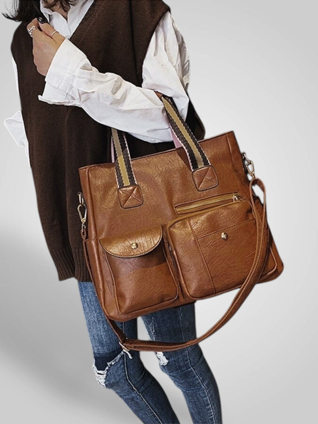 Marina | Women's Retro Large Compartment Shoulder Bag
