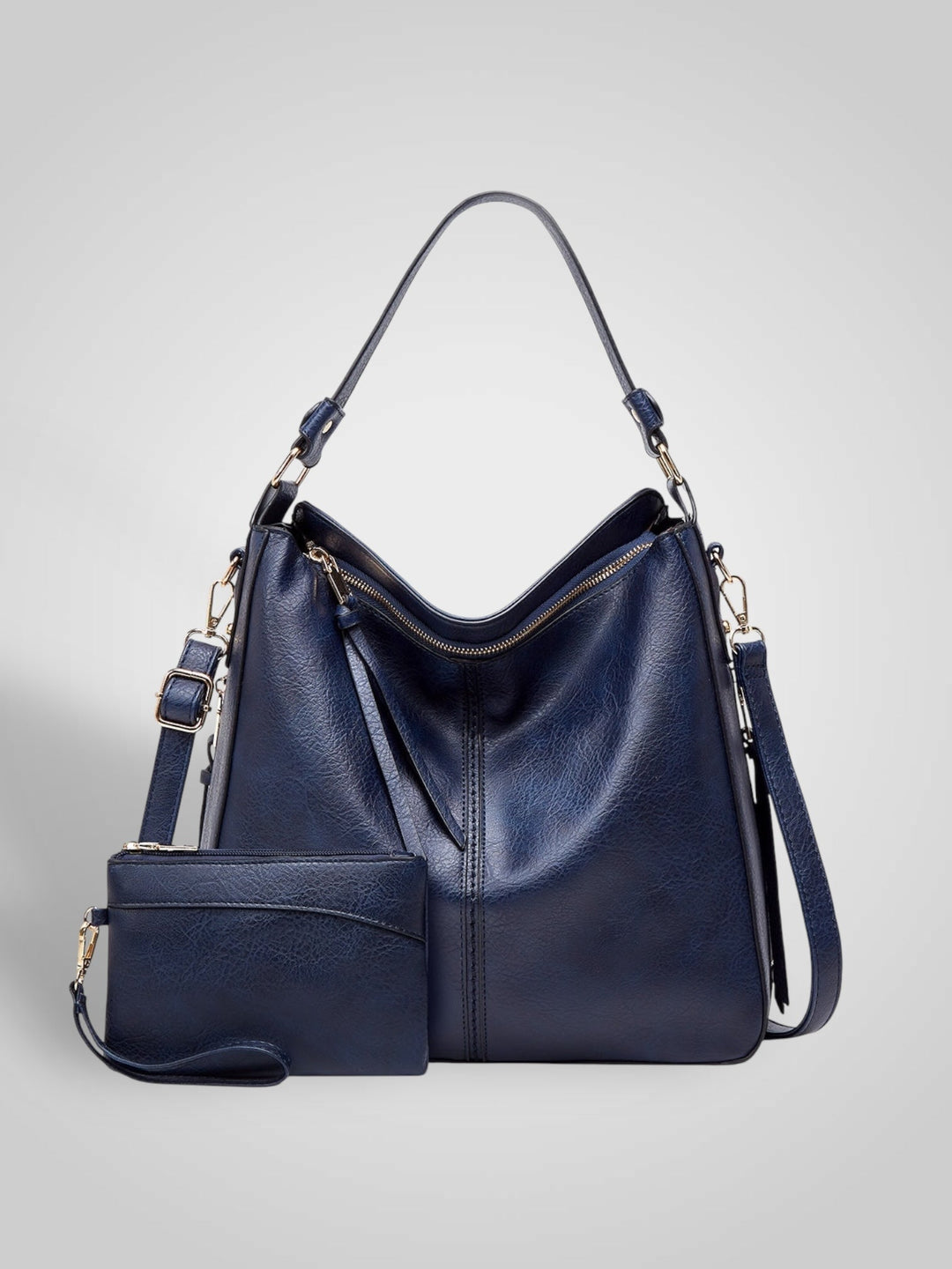 Martha | Women's Faux Leather Slouchy Hobo Shoulder Bag
