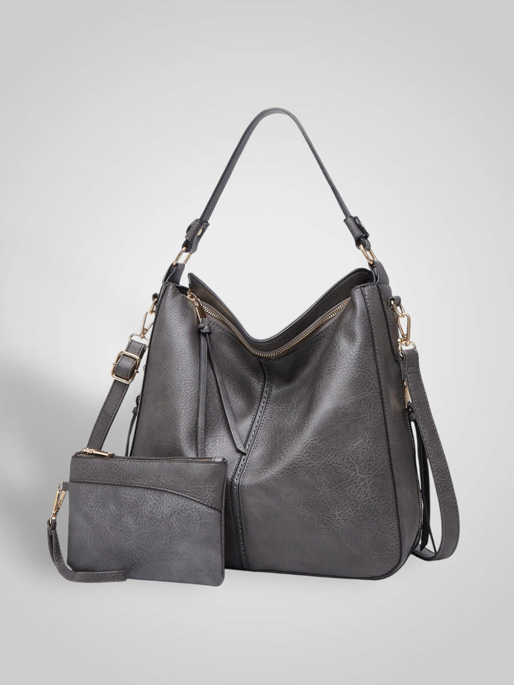 Martha | Women's Faux Leather Slouchy Hobo Shoulder Bag