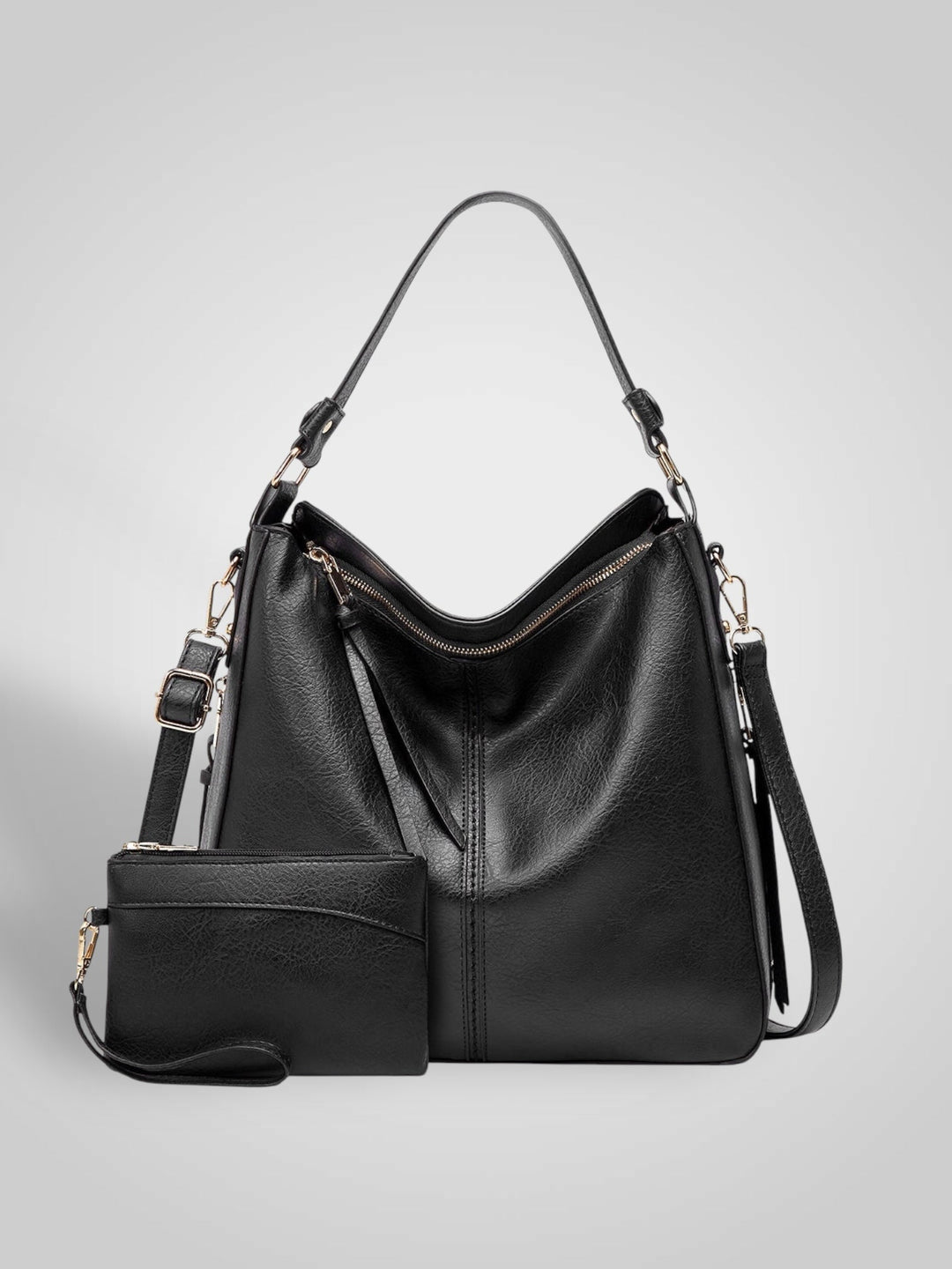 Martha | Women's Faux Leather Slouchy Hobo Shoulder Bag