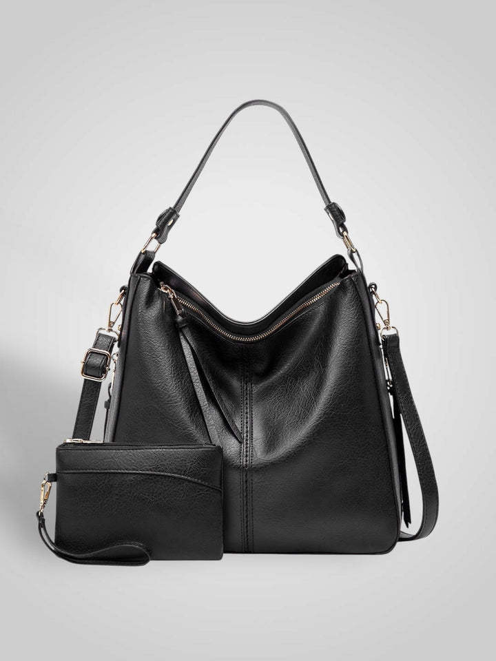 Martha | Women's Faux Leather Slouchy Hobo Shoulder Bag