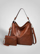 Martha | Women's Faux Leather Slouchy Hobo Shoulder Bag