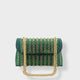 Minerva | Women's Chain Strap Bag With Coloured Stone Detail