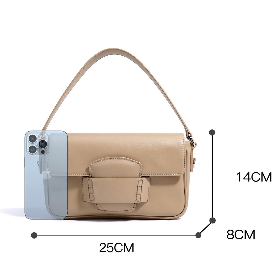 Sabrina | Women's Top Grain Leather Small Square Shoulder Bag
