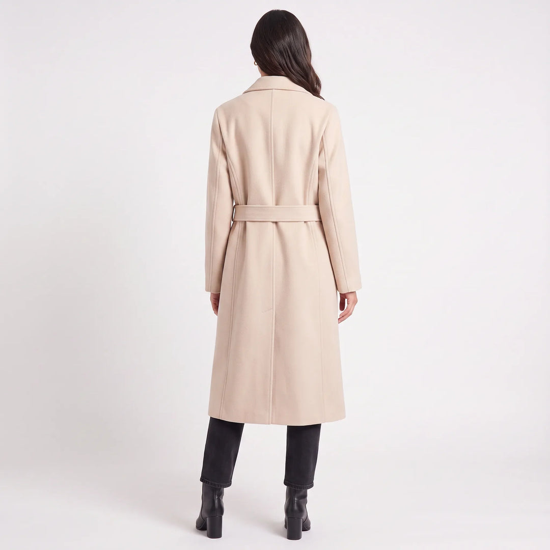 Rosaline | Women's Long Lapel Collar Coat for Cold Weather